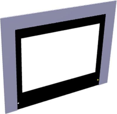 Verre FAURE vitre exterieure blanc