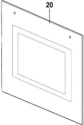 Façade ARTHUR MARTIN vitre exterieure de porte four