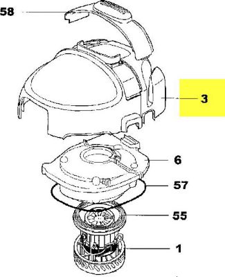 Kit de réparation TORNADO couvercle parti moteur