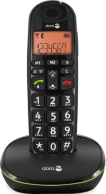 Téléphone Sans Fil Doro Phone Easy 100W Noir