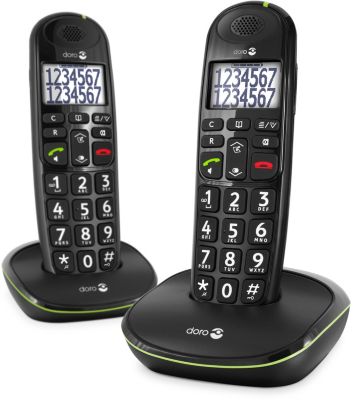Téléphone sans fil DORO Phone Easy 110 duo Noir