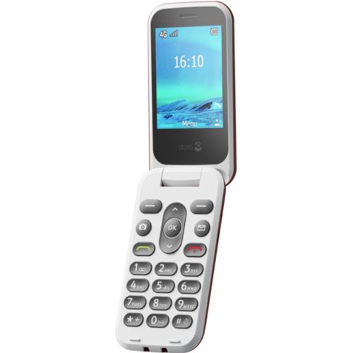 Téléphone portable Doro Telephone a clapet seniors Doro 2880 rouge - 8569