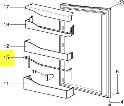 Support DOMETIC SUPPORT BALCONNET A BOUTEILLES L= 392 MM