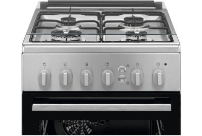 ILUX : Cuisinière - Gaz 4 Feux LX-40W - 50x50 Cm - Blanc