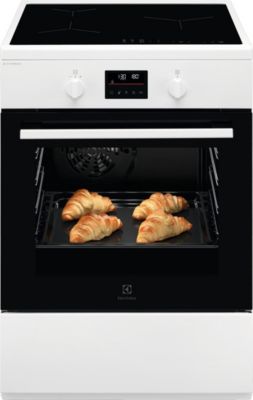 Cuisinière Induction Electrolux Eki668900W Série 600 Steambake 60 Cm Blanc
