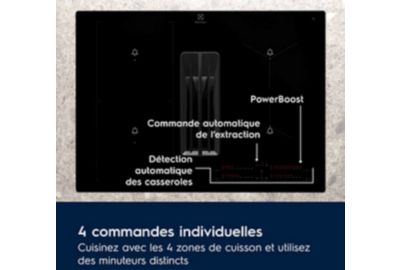 Plaque induction aspirante ELECTROLUX KCC73443 Bridge
