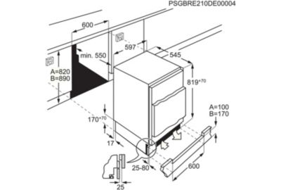 Réfrigérateur top encastrable ELECTROLUX EXB3AE82R