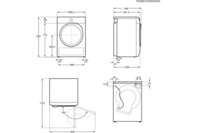 Sèche linge pompe à chaleur ELECTROLUX EW6HI4936AB