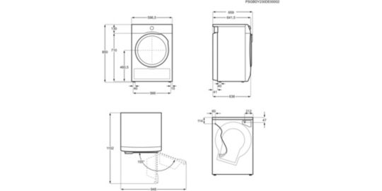 Sèche linge pompe à chaleur ELECTROLUX EW6HI4936AB