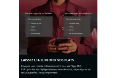 Four encastrable fonction vapeur AEG TP8SB731AT noir Matt