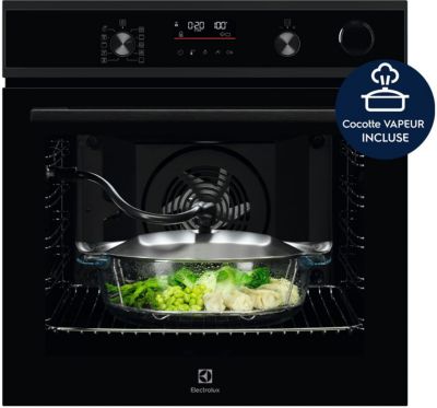 Four Encastrable Fonction Vapeur Electrolux Eoc6P77Wh Avec Plat À Vapeur