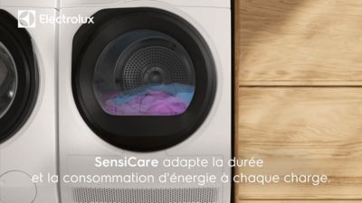Voir la vidéo pour Sèche linge pompe à chaleur ELECTROLUX EW6HI6184DB
