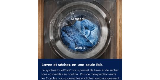 Lave linge séchant hublot ELECTROLUX EW7W4951EB