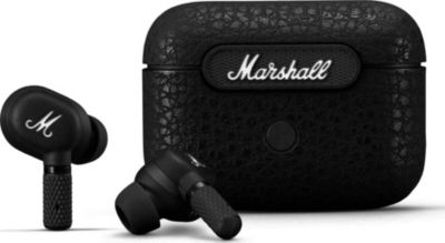 Ecouteurs Sans Fil Marshall Bluetooth Motif Anc Avec Réduction Active Du Bruit Noir