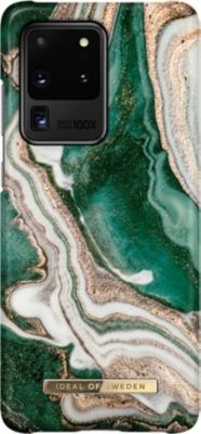 Coque IDEAL OF SWEDEN pour Galaxy S20 Ultra Golden Jade Marble