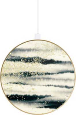 Chargeur induction IDEAL OF SWEDEN Sans Fil Qi 10W Modèle Golden Tie Dye