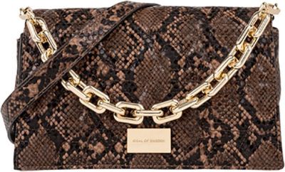 Sac bandoulière IDEAL OF SWEDEN Modèle Leia au Motif Serpent avec Chaine