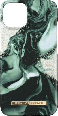 Coque IDEAL OF SWEDEN pour iPhone 13 Golden Olive Marble