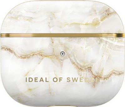 Etui IDEAL OF SWEDEN pour AirPods 3 Gamme Golden Pearl Marble