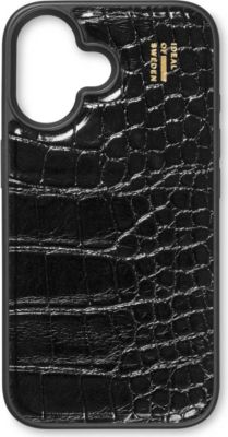 Coque IDEAL OF SWEDEN pour Apple iPhone 16 - Black Croco