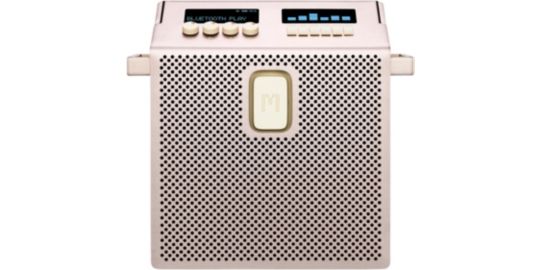 Enceinte portable MONDO MEDIUM AURACAST 60W GREIGE
