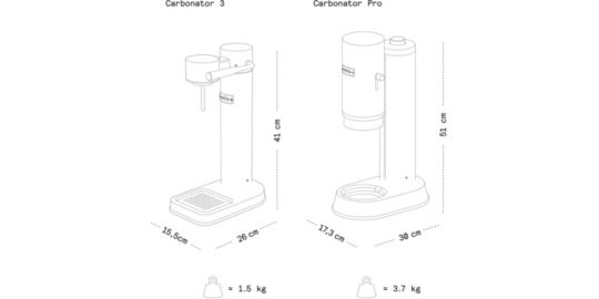 Machine à soda AARKE Pack Carbonator Pro Noir mat + CO2