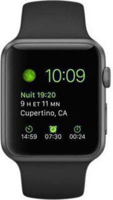 Montre connectée APPLE WATCH 1ST 38MM NOIR Reconditionné