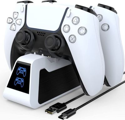 Station de rechargement sans fil Sony DualSense pour PS5 Noir et blanc -  Accessoire pour manette - Achat & prix