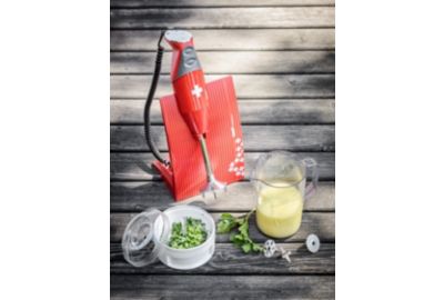 Mixer multi BAMIX M200 Swissline rouge/croix suisse