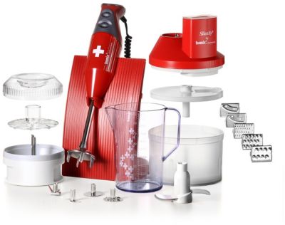 Mixeur BAMIX M200 SwissLine rouge/croix Suisse