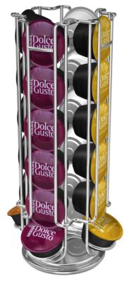Porte dosette TAVOLA SWISS rotatif pour 24 capsules Dolce Gusto Porte dosette TAVOLA SWISS rotatif pour 24 capsules Dolce Gusto