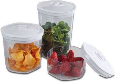 Bocal SOLIS récipients sous vide (Lot de 3)