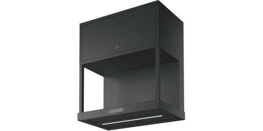 Hotte décorative murale ROBLIN PARTITION 600 NOIR MAT