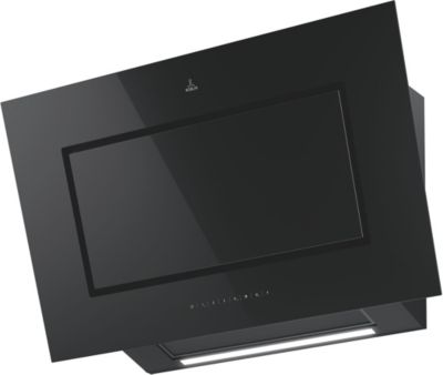 Hotte décorative murale inclinée ROBLIN CAPSULE 900 VERRE NOIR SANS MOTEUR