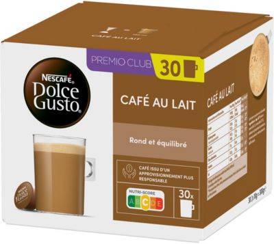 Dosette NESTLE DOLCE GUSTO CAFÉ AU LAIT x30