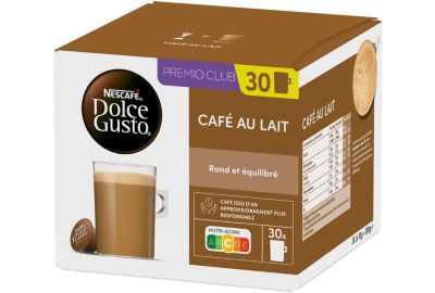 Dosette NESTLE DOLCE GUSTO CAFÉ AU LAIT x30