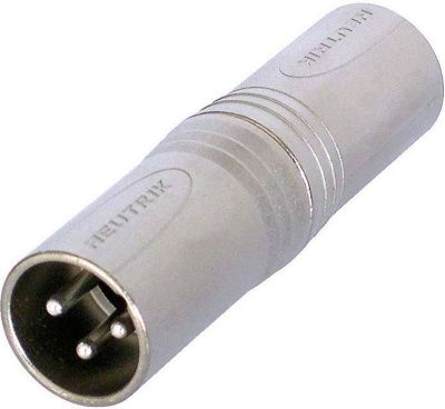 Adaptateur Jack NEUTRIK XLR 3-Pin vers XLR 3-Pin Mâle Polyvalent