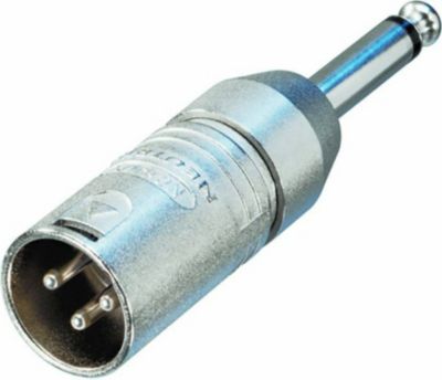 Adaptateur Jack NEUTRIK XLR 3-Pin vers 6,35 mm Mâle Polyvalent