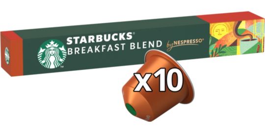 Capsules NESTLE STARBUCKS by NESPRESSO Breakfast x10
