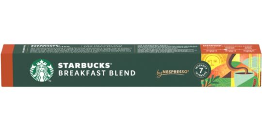 Capsules NESTLE STARBUCKS by NESPRESSO Breakfast x10