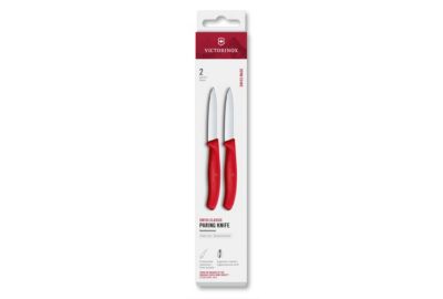 Couteau éplucheur VICTORINOX 8cm rouge x2