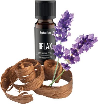 Diffuseur huiles essentielles STADLER FORM Huile essentielle lavande & cèdre RELAX