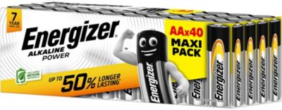 Pile ENERGIZER ENR Alkaline Power x40 piles AA