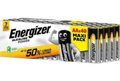 Pile ENERGIZER ENR Alkaline Power x40 piles AA