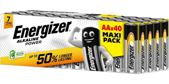 Pile ENERGIZER ENR Alkaline Power x40 piles AA