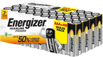 Pile ENERGIZER Alkaline Power x40 piles AAA