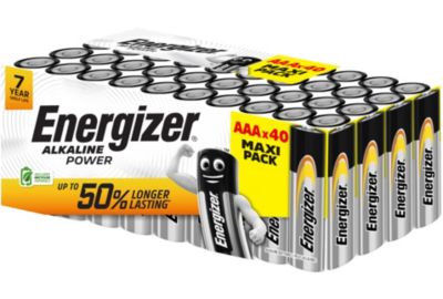 Pile ENERGIZER Alkaline Power x40 piles AAA