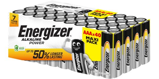 Pile ENERGIZER Alkaline Power x40 piles AAA