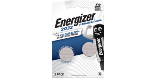 Pile ENERGIZER Ultimate Lithium 2 piles CR 2032