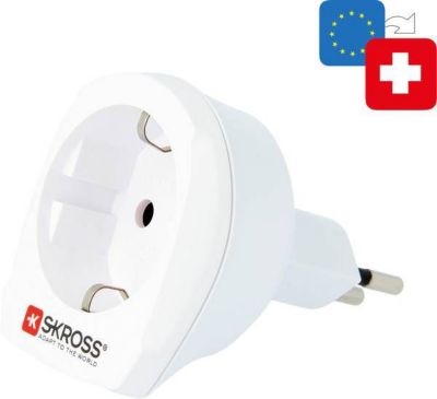 Adaptateur de voyage SKROSS Europe vers Suisse